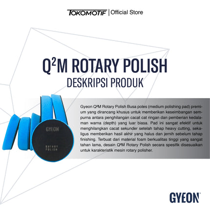Gyeon Q2M Rotary Polish 145mm x 25mm 1 & 2-pack - Pad Poles