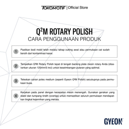 Gyeon Q2M Rotary Polish 145mm x 25mm 1 & 2-pack - Pad Poles