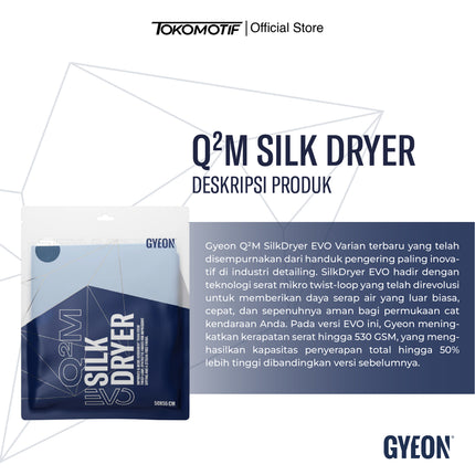 Gyeon Q2M Silk Dryer Evo 50x55 cm - Microfiber