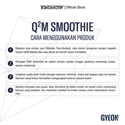 Gyeon Q2M Smoothie - Sarung Tangan Cuci Mobil