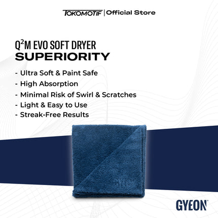 Gyeon Q2M Soft Dryer Evo 60x80 cm - Microfiber