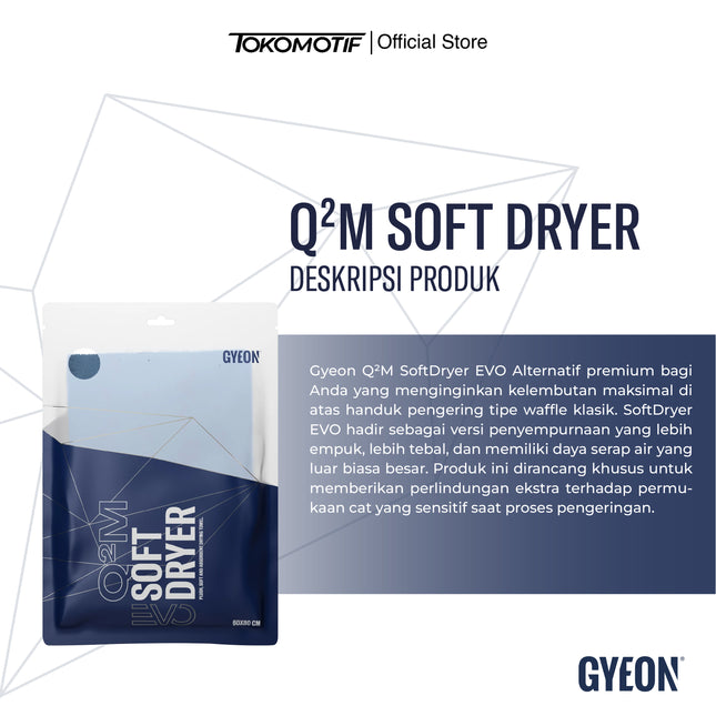 Gyeon Q2M Soft Dryer Evo 60x80 cm - Microfiber