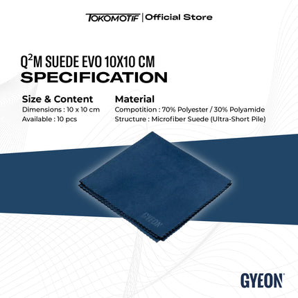 Gyeon Q2M Suede 10x10 cm - Microfiber Coating