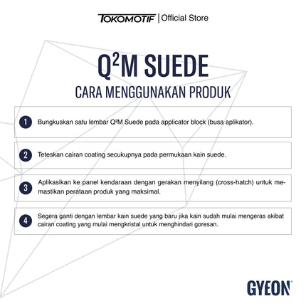 Gyeon Q2M Suede 10x10 cm - Microfiber Coating