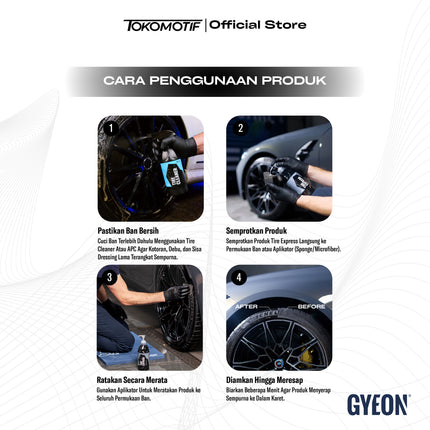 Gyeon Q2M Tire Express 400-500 ml - Semir Ban