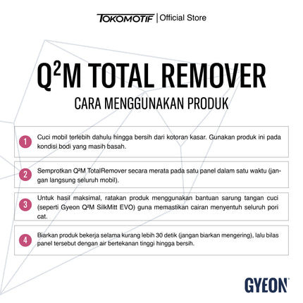 Gyeon Q2M Total Remover 500-1000 ml - Cairan Pembersih Coating