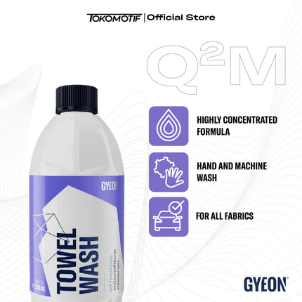Gyeon Q2M Towel Wash 500 ml - Shampo Pembersih Microfiber