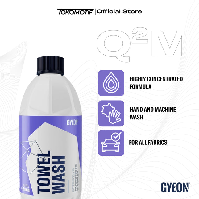Gyeon Q2M Towel Wash 500 ml - Shampo Pembersih Microfiber