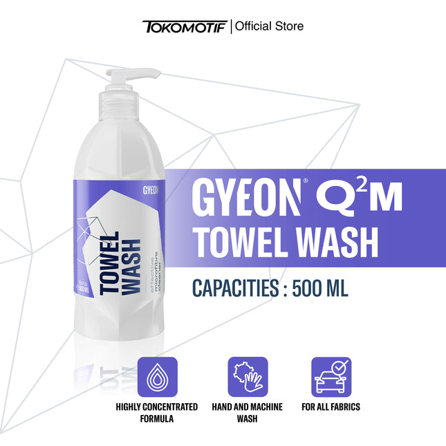Gyeon Q2M Towel Wash 500 ml - Shampo Pembersih Microfiber