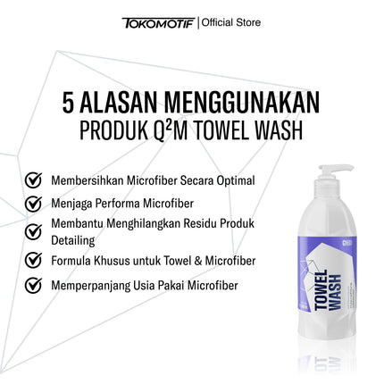 Gyeon Q2M Towel Wash 500 ml - Shampo Pembersih Microfiber