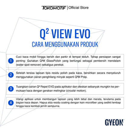 Gyeon Q2 View Evo 20 ml - Coating Kaca