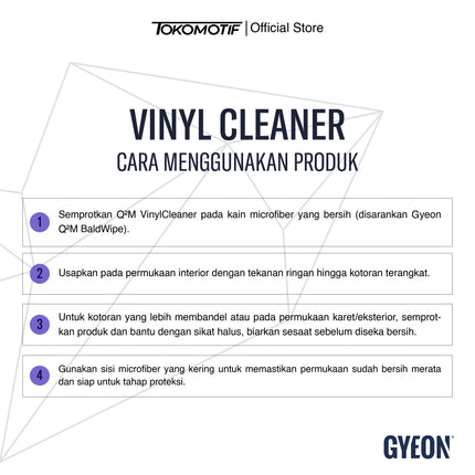 Gyeon Q2M Vinyl Cleaner 500 ml - Cairan Pembersih Plastik