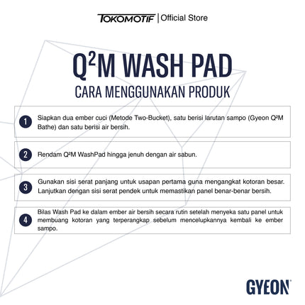 Gyeon Q2M Wash Pad - Sarung Tangan Cuci Mobil