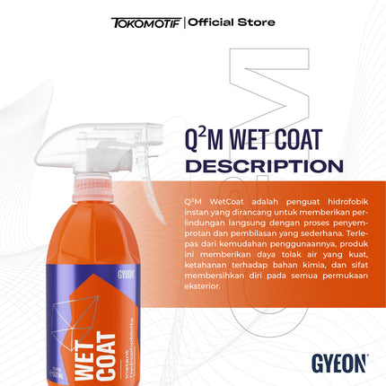 Gyeon Q2M Wet Coat 500-4000 ml - Cairan Efek Daun Talas