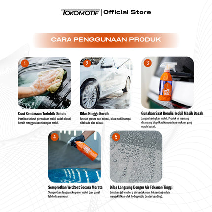 Gyeon Q2M Wet Coat 500-4000 ml - Cairan Efek Daun Talas