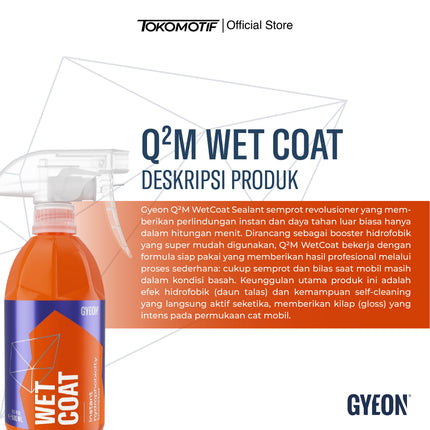 Gyeon Q2M Wet Coat 500-4000 ml - Cairan Efek Daun Talas