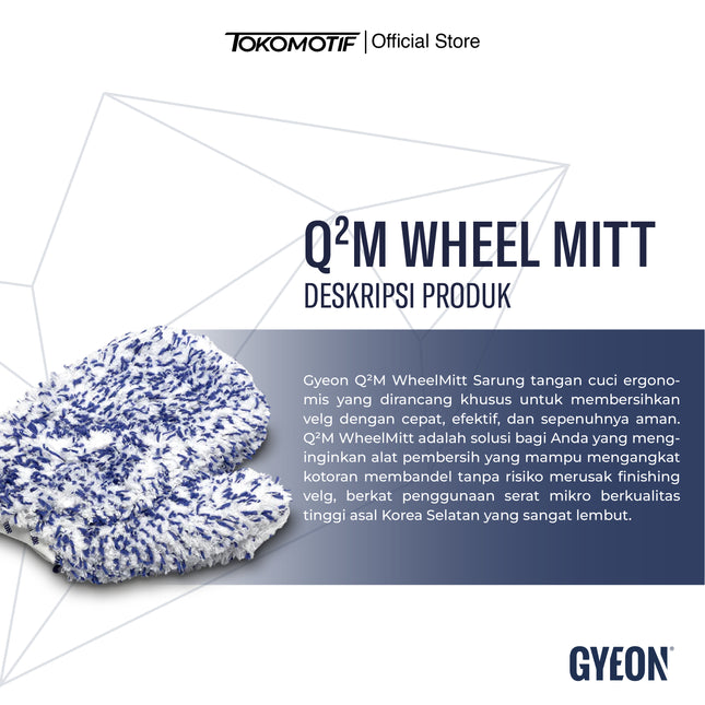 Gyeon Q2M Wheel Mitt - Sarung Tangan Pembersih Velg