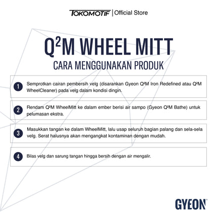 Gyeon Q2M Wheel Mitt - Sarung Tangan Pembersih Velg