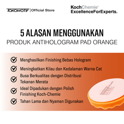 KochChemie Antihologram Pad Orange 135x25 mm - Pad Poles