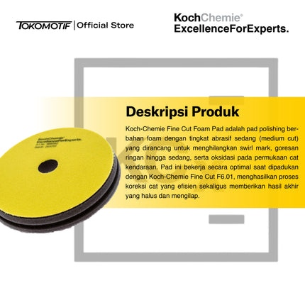 KochChemie Fine Cut Foam Pad 126x23 mm - Pad Poles