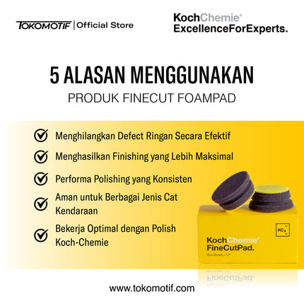 KochChemie Fine Cut Pad 45 x 23mm 5 Pack - Pad Poles