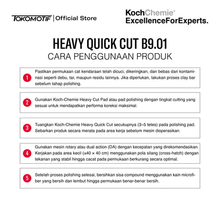 KochChemie Heavy Quick Cut B9.01 250-1000 ml - Kompon Poles