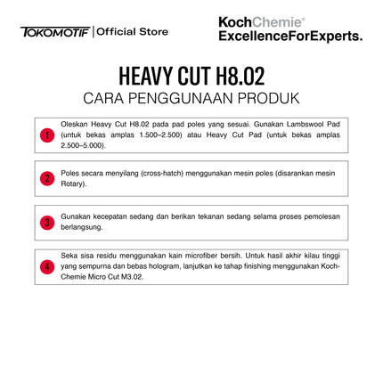 KochChemie Heavy Cut H8.02 250-1000 ml - Kompon Poles