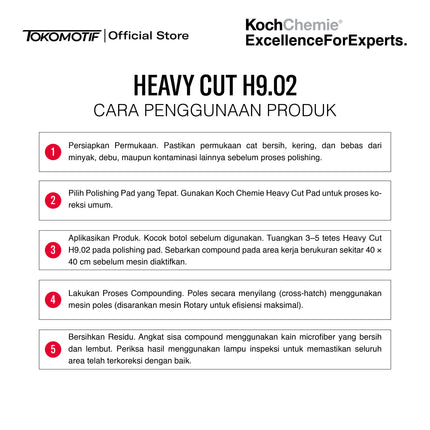 KochChemie Heavy Cut H9.02 250-1000 ml - Kompon Poles