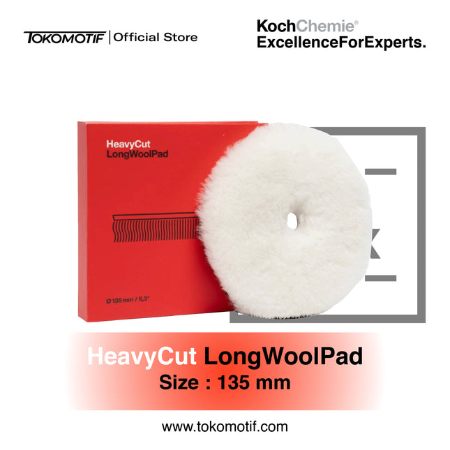 KochChemie Heavy Cut Long Wool Pad 135 mm - Pad Poles