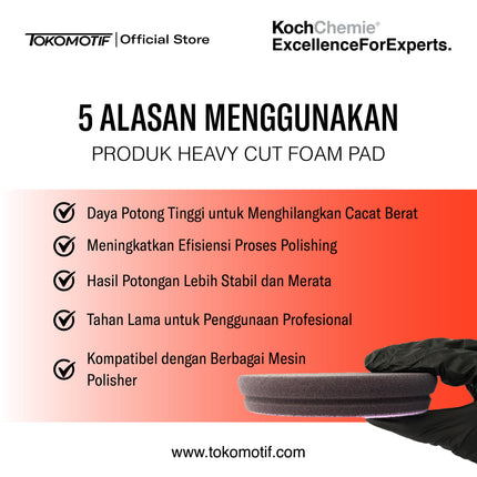 KochChemie Heavy Cut Pad 126x23 mm - Pad Poles