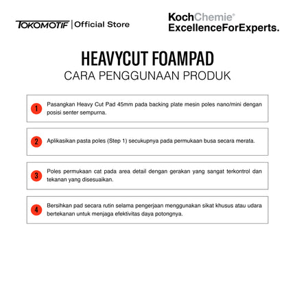 KochChemie Heavy Cut Pad 45x23 mm - Pad Poles
