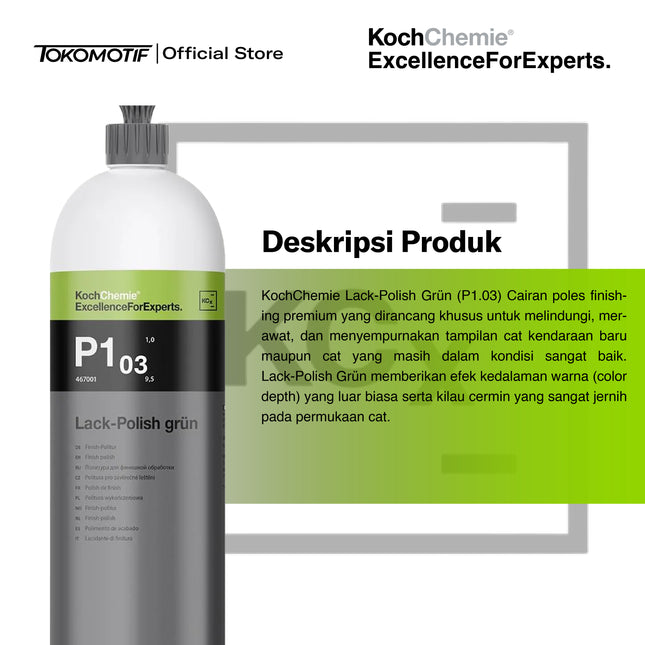 KochChemie Lack Polish Grun P1.03 1000 ml - Kompon Poles