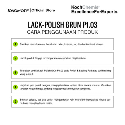 KochChemie Lack Polish Grun P1.03 1000 ml - Kompon Poles