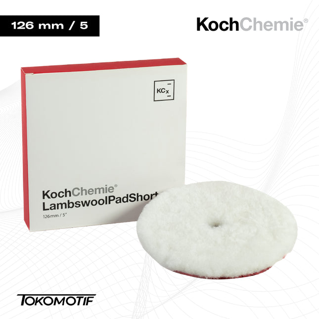 KochChemie Lambswool Pad Short 126 mm - Pad Poles