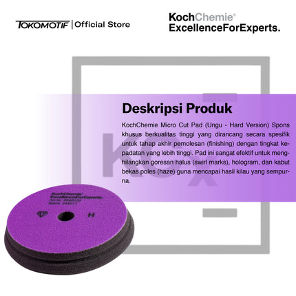KochChemie Micro Cut Hard Foam Pad 126x23 mm - Pad Poles