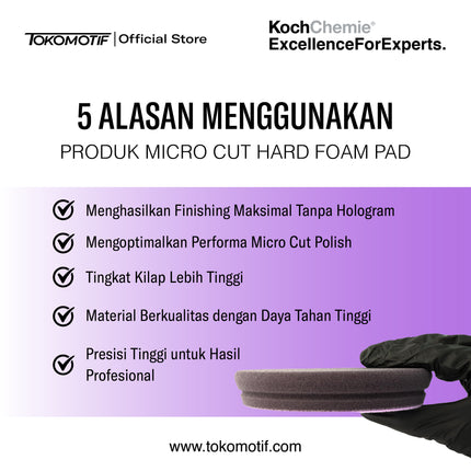 KochChemie Micro Cut Hard Foam Pad 126x23 mm - Pad Poles