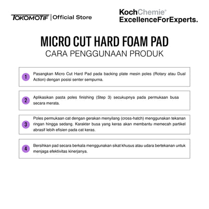 KochChemie Micro Cut Hard Foam Pad 45x23 mm - Pad Poles