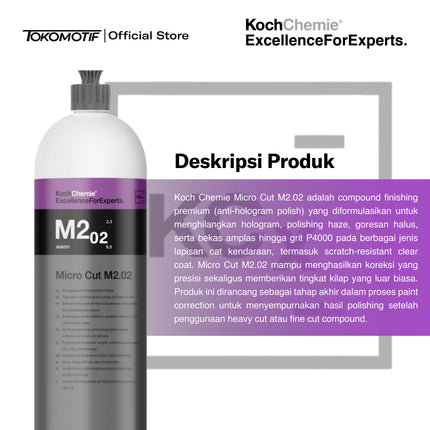 KochChemie Micro Cut M2.02 250 ml - 1000 ml Polish Anti Hologram Mobil High Gloss Silicone Free