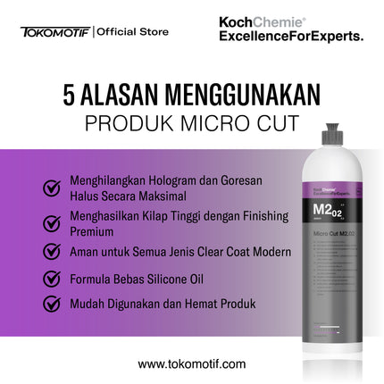 KochChemie Micro Cut M2.02 250 ml - 1000 ml Polish Anti Hologram Mobil High Gloss Silicone Free