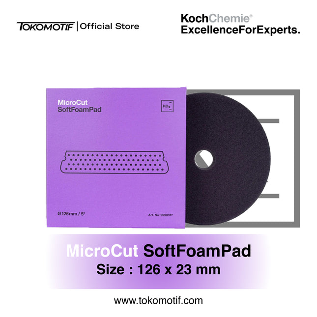 KochChemie Micro Cut Soft Foam Pad 126x23 mm - Pad Poles