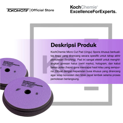 KochChemie Micro Cut Soft Foam Pad 126x23 mm - Pad Poles
