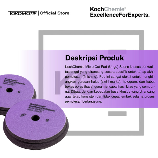 KochChemie Micro Cut Soft Foam Pad 126x23 mm - Pad Poles