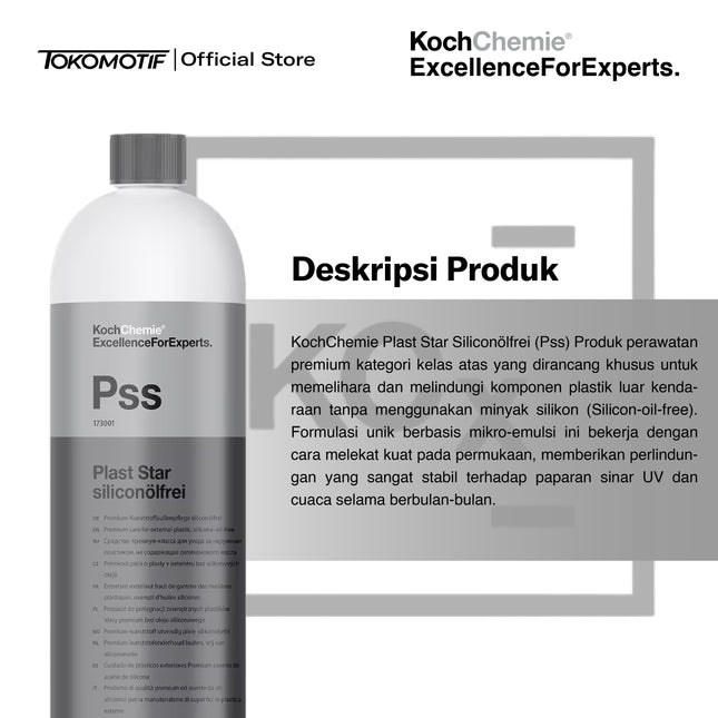 KochChemie Plast Star Siliconolfrei 1000 ml - Cairan Perawatan Plastik