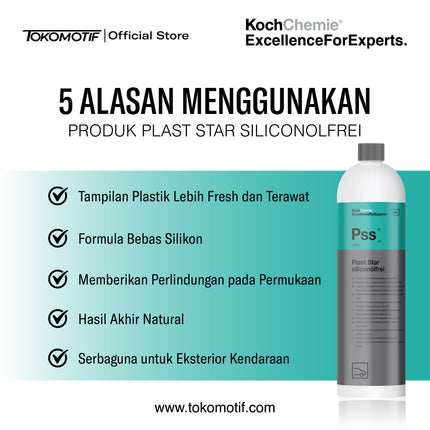 KochChemie Plast Star Siliconolfrei 1000 ml - Cairan Perawatan Plastik