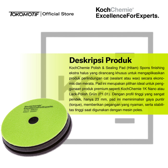 KochChemie Polish & Sealing Foam Pad 126x23 mm - Pad Poles
