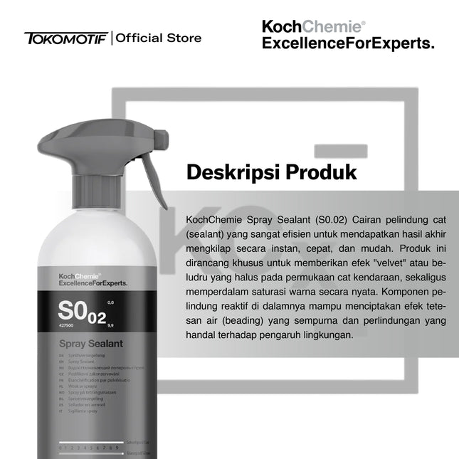 KochChemie Spray Sealant S0.02 500 ml - Maintenance Body Mobil