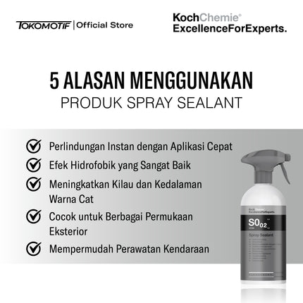 KochChemie Spray Sealant S0.02 500 ml - Maintenance Body Mobil