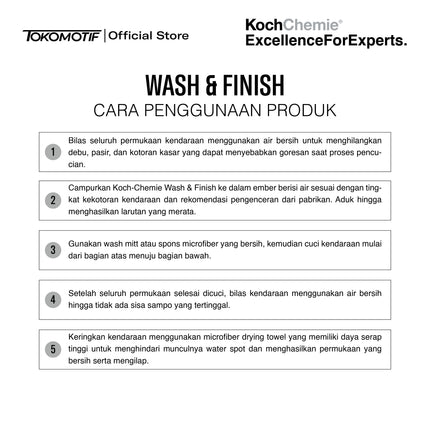 KochChemie Wash & Finish 1000-10000 ml - Shampo