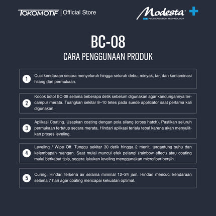 Modesta BC-08 - Coating