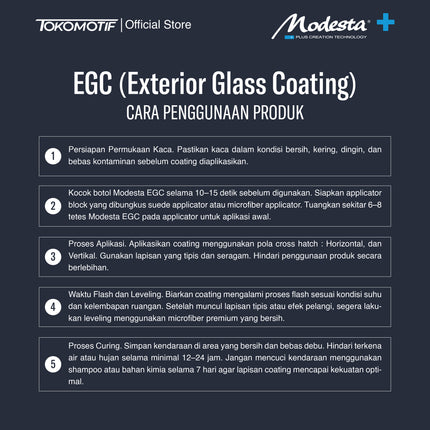 Modesta EGC - Coating Kaca